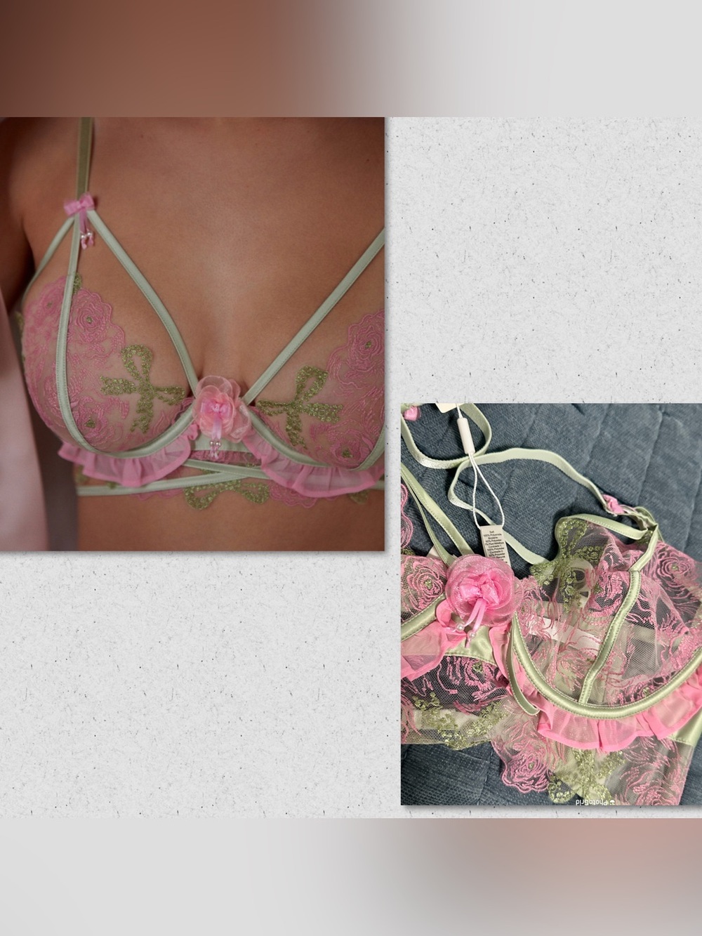 For Love And Lemons Blakely Bra & G-String Set - Picture 6 of 10